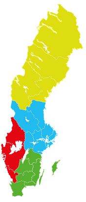 Karta över Sverige med regioner markerade för certifierade företag som använder Condry